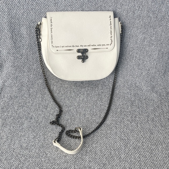 Loungefly Harry Potter White Crossbody Bag with Chain Strap - Picture 3 of 16